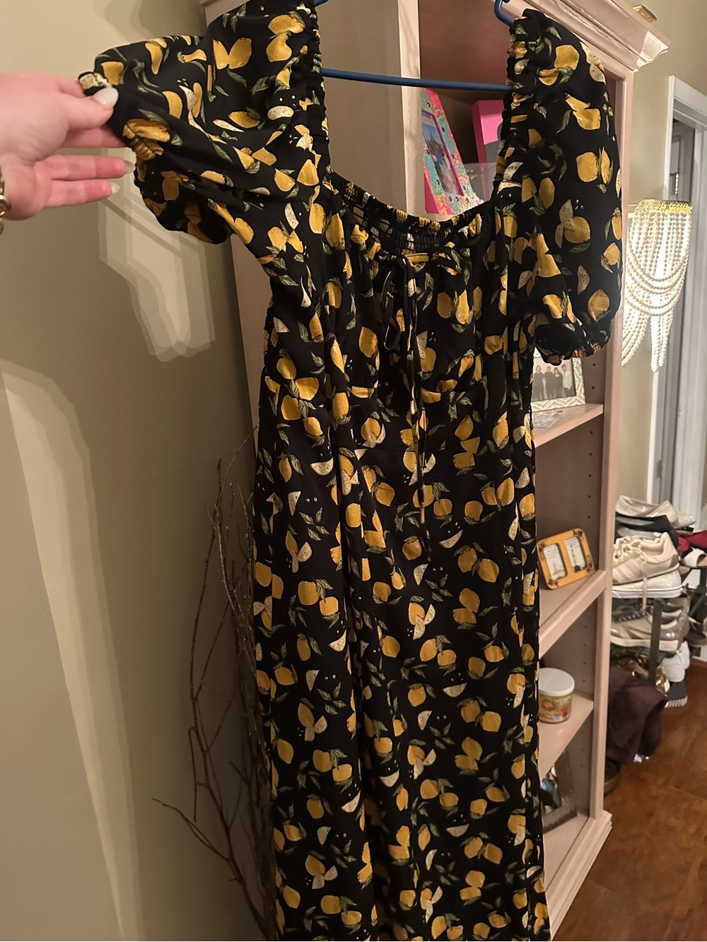Lemon milkmaid dress 2X